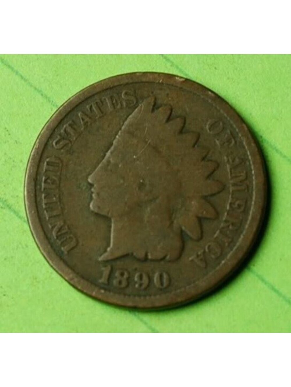 X181 1890 Indian Head Cent Penny 1c - Check Out Our eBay Store - old coin money